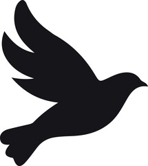 silhouette of dove