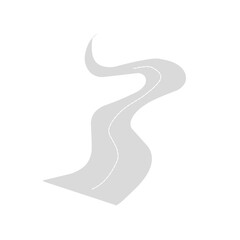 Fototapeta premium winding road vector