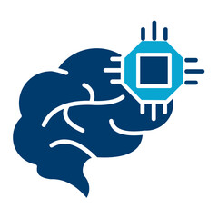 Obraz premium Neuro-Implant Icon