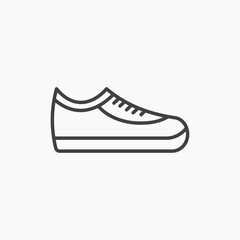 Sneaker icon isolated on white background