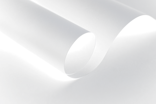 Here's a description for your stock photo

 Close-up of rolled dark grey paper, showing texture and curves.