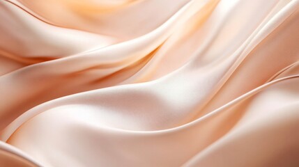 Obraz premium Luxurious silk fabric with elegant waves and