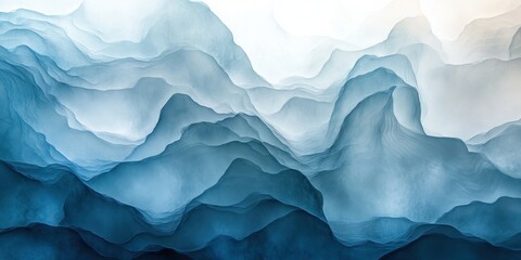 Obraz premium frequencies Misty blues A visualization of so