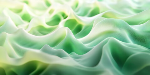 Obraz premium flow Light pastel greens A visualization of 