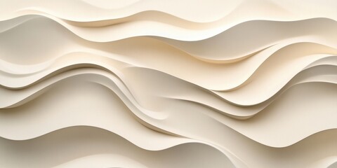 Obraz premium undulations Pale beige A visualization of sou