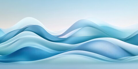 Fototapeta premium of harmony Sky blue A visualization of sound wa