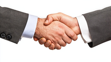 close up of two hands shaking, symbolizing agreement and partnership. This captures essence of business collaboration and trust