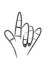 peace sign hand