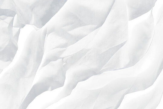 Crumpled dark gray paper texture Transparent Background.