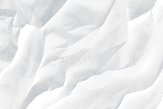 Crumpled dark gray paper texture Transparent Background.