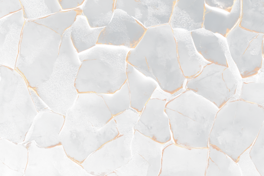 Here's a description for your image, following your specifications

 Cracked dark surface texture.  Irregular dark polygons with gold crack lines. - Powered by Adobe