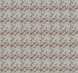 Pink Butterfly Seamless Pattern 
