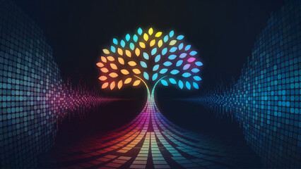 Enhancing voice clarity and resonance through speech techniques nature's calm environment digital art viewpoint