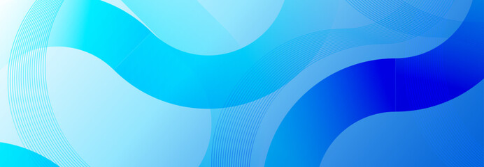 Abstract Wave Background in Vibrant Blue Tones