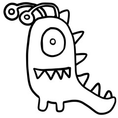 cartoon monster 