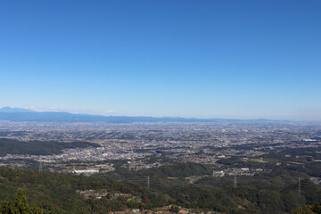Obraz premium 皇鈴山からの眺望（埼玉県東秩父村）