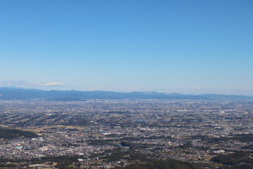 皇鈴山からの眺望（埼玉県東秩父村）