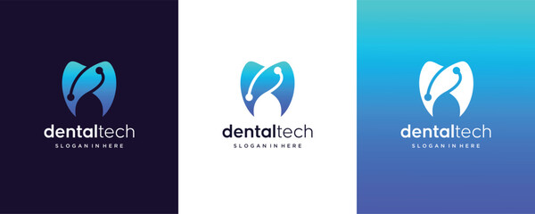 Abstract Dental Clinic  Logo design 