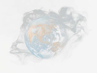 Smoky Earth globe.