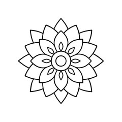 mandala vector abstract flower illustration