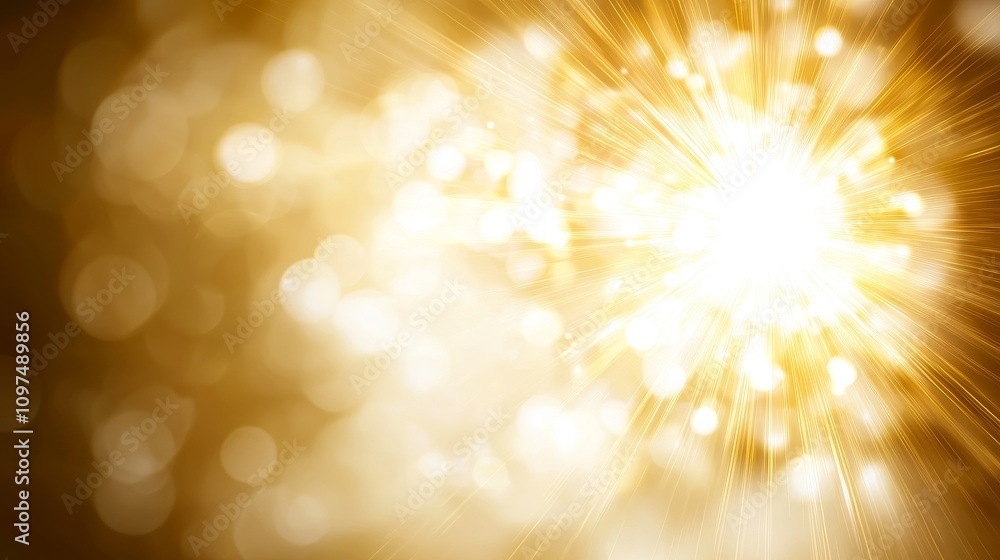 Poster luminous abstract digital background with bright radiance and bokeh effects for creative design proj