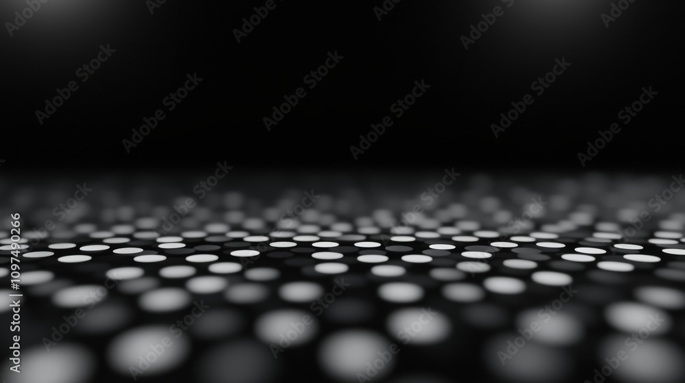 Poster sleek digital gradient mesh design with glowing dots on a dark background for modern web or graphic 