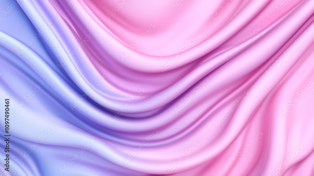 Aufkleber surreal and abstract design featuring vibrant gradient colors in soft textured waves of pink and blu
