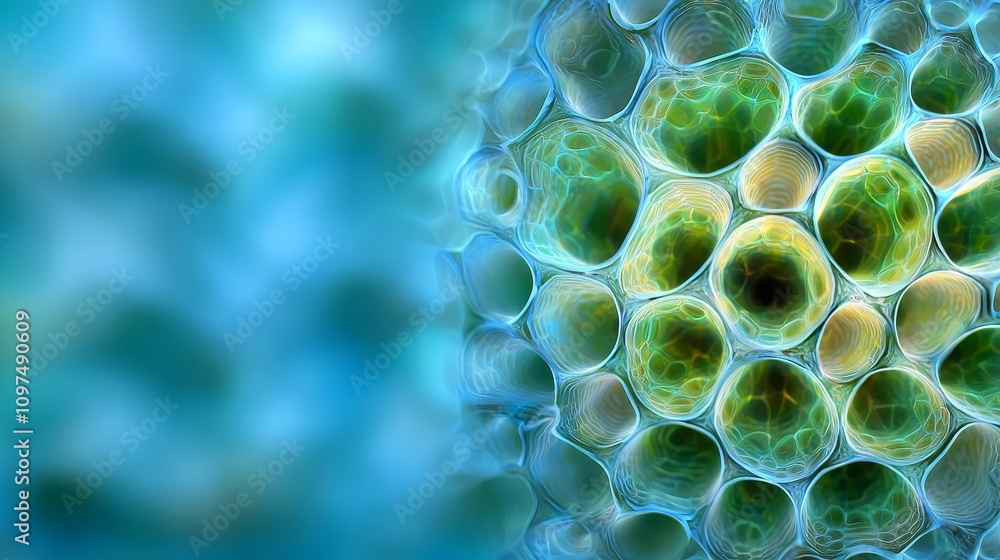 Poster vibrant digital fractal infusion with holographic patterns and textures in a mesmerizing abstract di