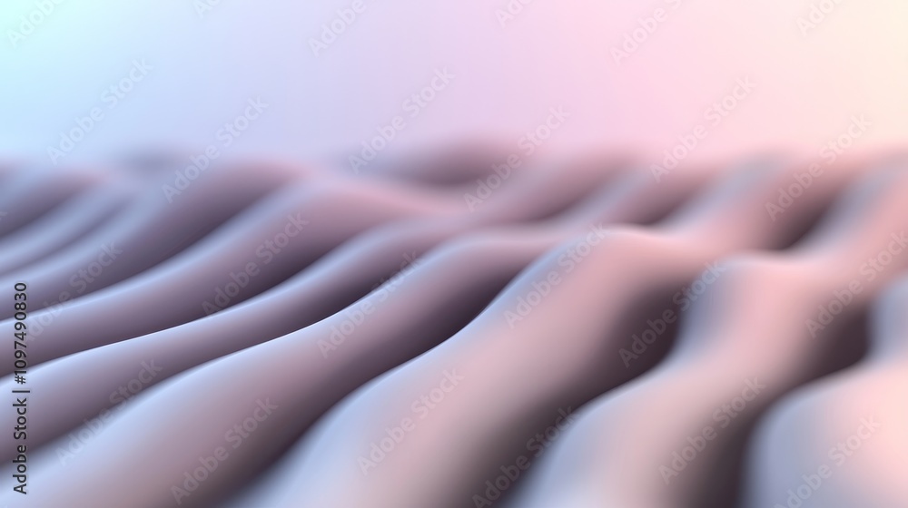 Poster Abstract Holographic Patterns Morphing in Smooth Waves with Soft Colors and Dynamic Textures for Stunning Visuals