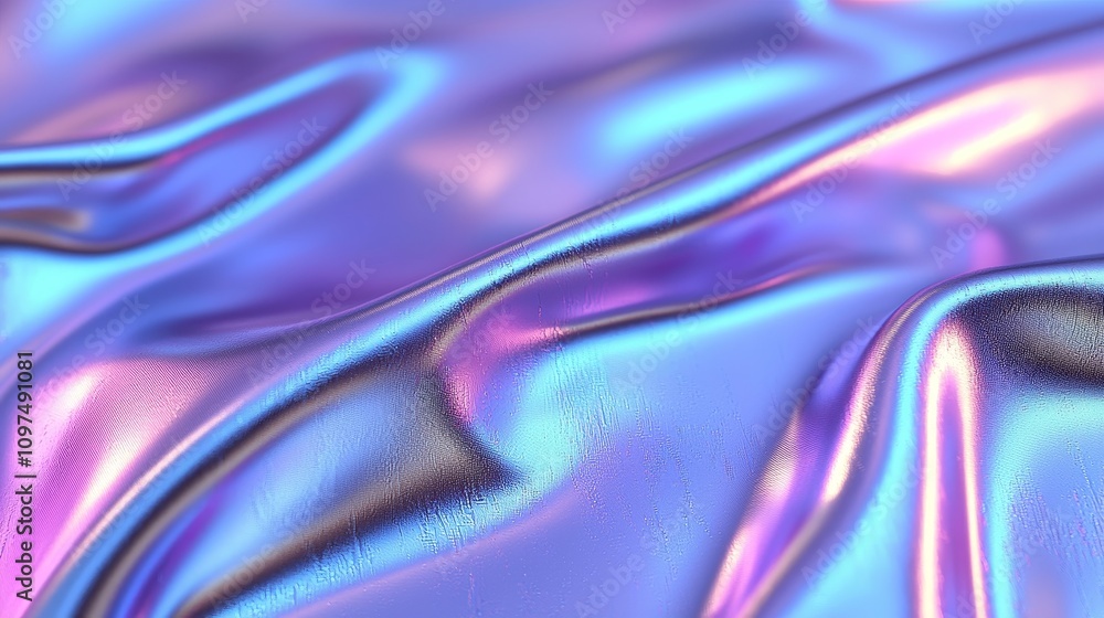 Poster ethereal abstract background with soft hues in flowing shimmering fabric for dreamy and artistic vis