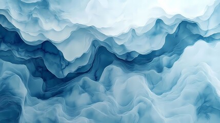 Obraz premium Digital technology blue and white brush texture pattern illustration poster background