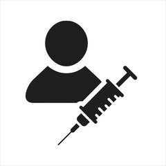 Vaccine icon. Protection against coronavirus icon