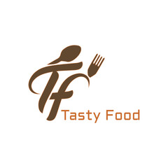 Restaurant Logo With Spoon Shape