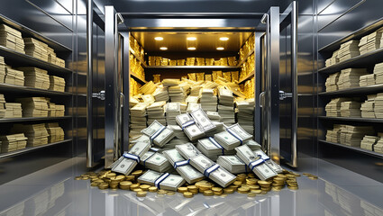 A Vault Overflowing with Money.
