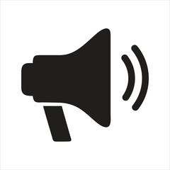 Megaphone icon. sound icon, speaker icon