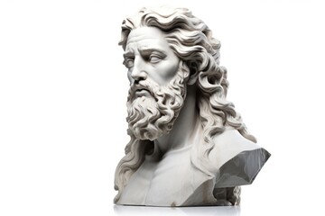 Obraz premium Greek sculpture jesus statue portrait art.
