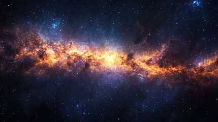 Obraz premium Galaxy with many stars