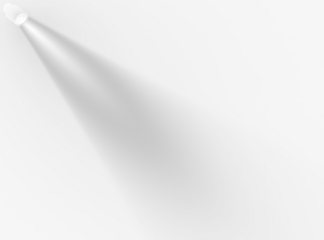 Bright spotlight beam in dark space.