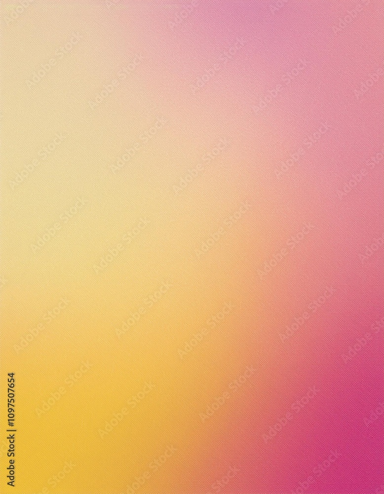 Poster abstract pink and yellow gradient with a subtle texture, perfect for creating a calming and serene a