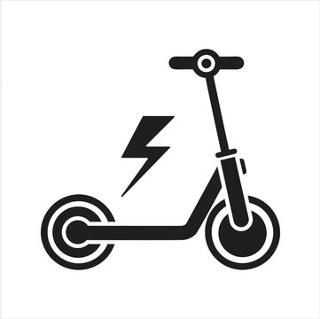 recommend clip art: Electric scooter icon. E-scooter. Kick scooter icon