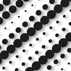 Background with large black round doodle shapes for your projects.