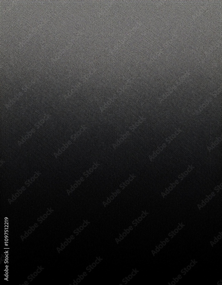 Poster smooth transition from dark to light in this textured, black and white gradient background