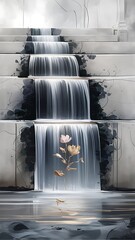 waterfall in the park