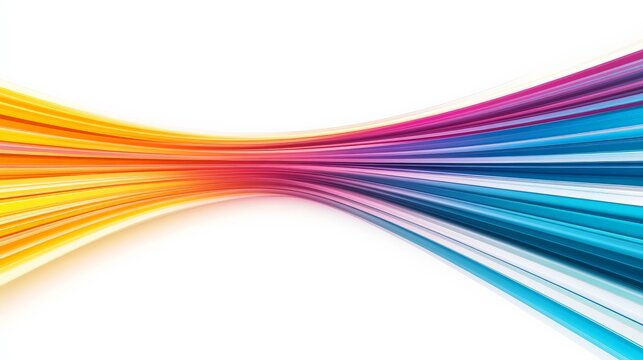 Rainbow Stream: Abstract vibrant spectrum of colors flowing in a dynamic wave. Perfect for design projects needing a burst of energy and creativity. 