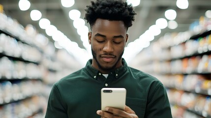 Impulsive Tech Purchase: Man Buying Expensive Gadget Post Financial Recovery