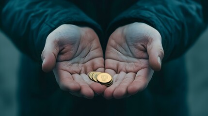 Individual Holding a Symbolic Award in a Gesture of Appreciation and Recognition