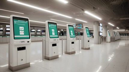 Efficient Airport Check-in Area with Clear Signage for Seamless Passenger Experience