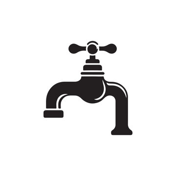 recommend clip art: water faucet silhouette vector illustration