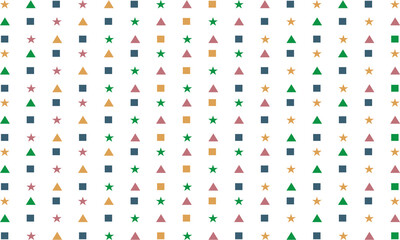 Fun colorful seamless pattern collection. Creative abstract doodle  background for children or trendy design with collage shapes. Simple and playful doodle wallpaper print set. Vector illustration. 