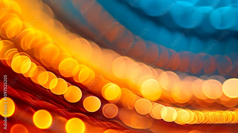Poster abstract blurred lights: a mesmerizing abstract background image featuring a captivating blend of wa